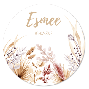 Geboorte cirkel Boho Flowers