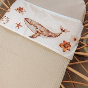 Deken Flower Ocean Whale