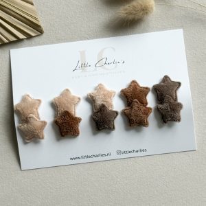 Antislip knipje fluffy sterren