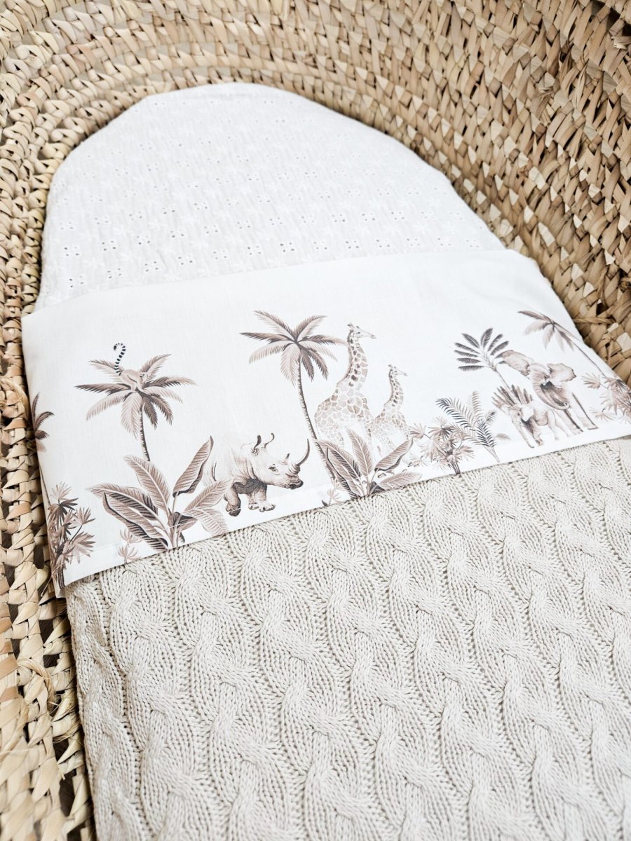 Laken jungle vintage taupe - Afbeelding 3