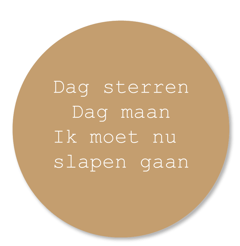 Muurcirkel Dag sterren Dag maan Camel
