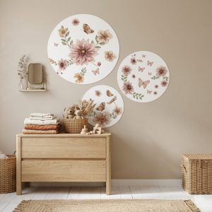 Muurcirkel set Amy Flowers