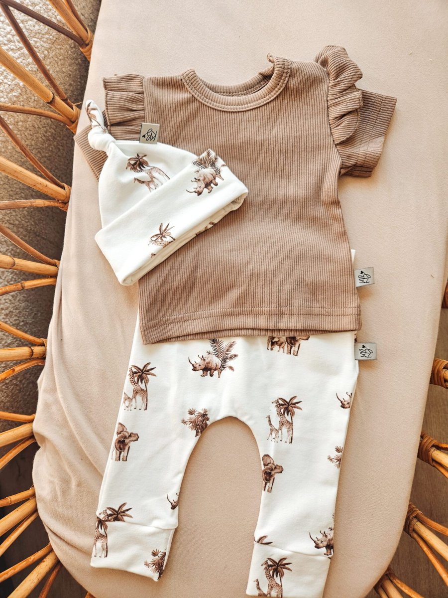 Shirt Ruffles Taupe