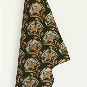 Theedoek met bloemenprint ‘Harmony Folk’ | Bubble & Blend