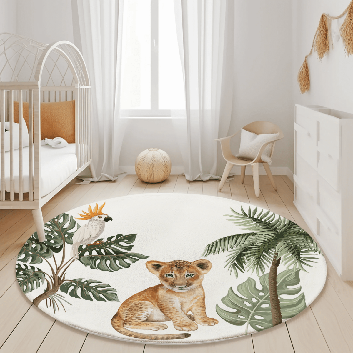 Vloerkleed jungle leeuw