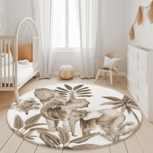 Vloerkleed Vintage taupe olifant