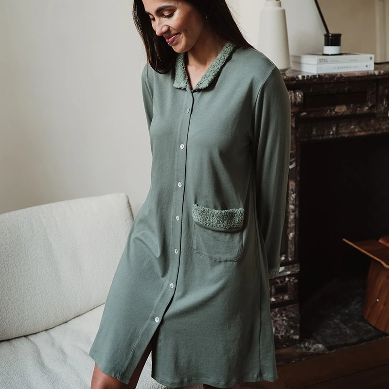 Grace Nightdress Sage - Afbeelding 5