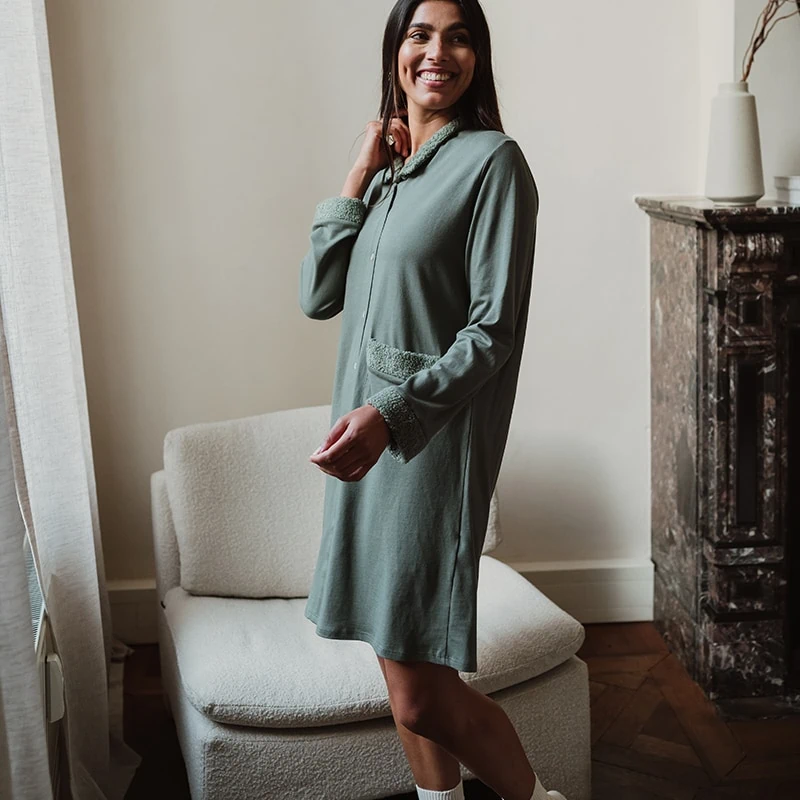 Grace Nightdress Sage - Afbeelding 3
