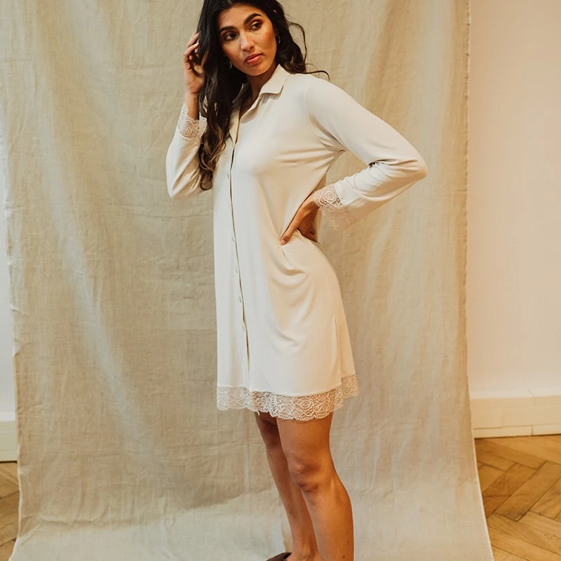 Jasmine Nightshirt Nougat
